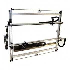Dual independent Z axis MSA-R20 rail actuators, 2 independent MSA-R20 X axis actuators with integrated cable management