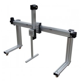 MSA-14S X axis & MSA-M6S Z axis with MacFRAME legs & end effector mounting