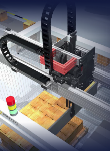 Automated palletizing system gantry