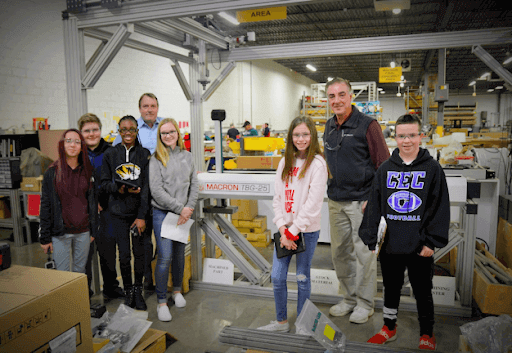 Neil Armstrong Middle School Attends Macron Dynamics for "What's so cool about Manufacturing?" day.