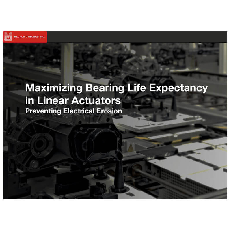 Download Maximizing Bearing Life Expectancy in Linear Actuator Ebook