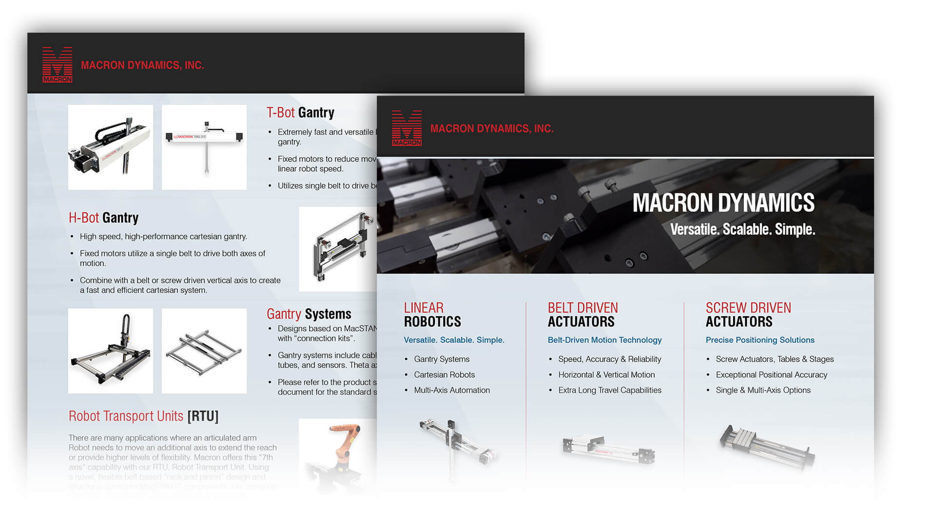 Download the Macron Dynamics Product Brochure